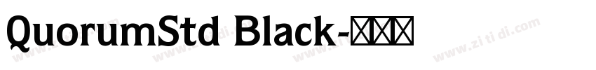 QuorumStd Black字体转换